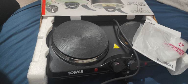 Double cooking hot plate