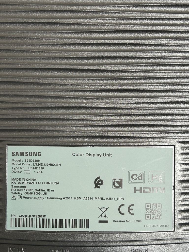 24-inch Samsung Monitor