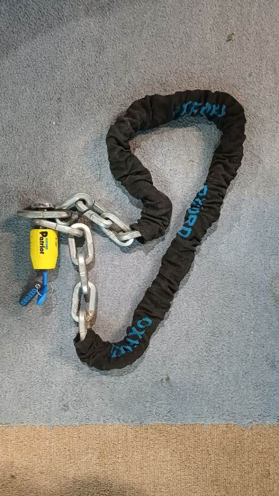 Oxford Motorcycle Security Chain (1.2m) and Disc lock