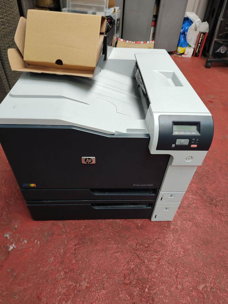 HP CP5225 colour laserjet printer with or without toners