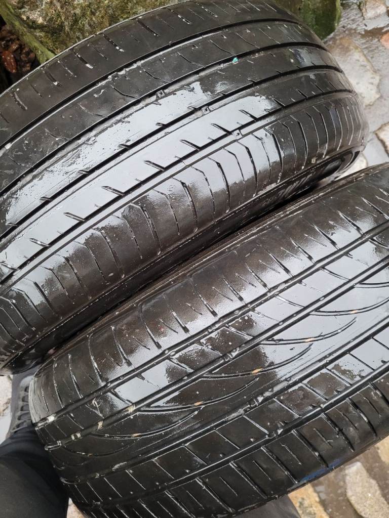 2 x 205 60 16 tyres with ok tread 