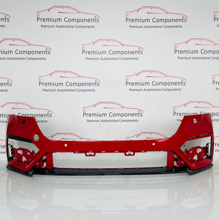 Skoda Octavia Front Bumper Genuine Red Vrs Mk4 & Washer Jets 2021 - 2025 [an110]