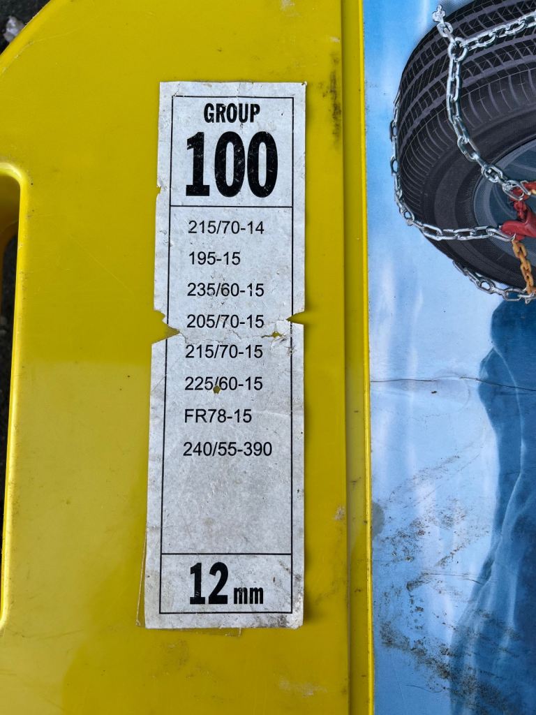 All Ride group 100 snow chains (2 pairs)