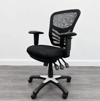 END OF LINE Operator Chair – Adjustable, Black