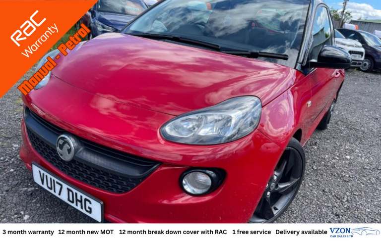 2017 Vauxhall Adam 1.2i ecoFLEX ENERGISED Hatchback 3dr Petrol Manual Euro 6
