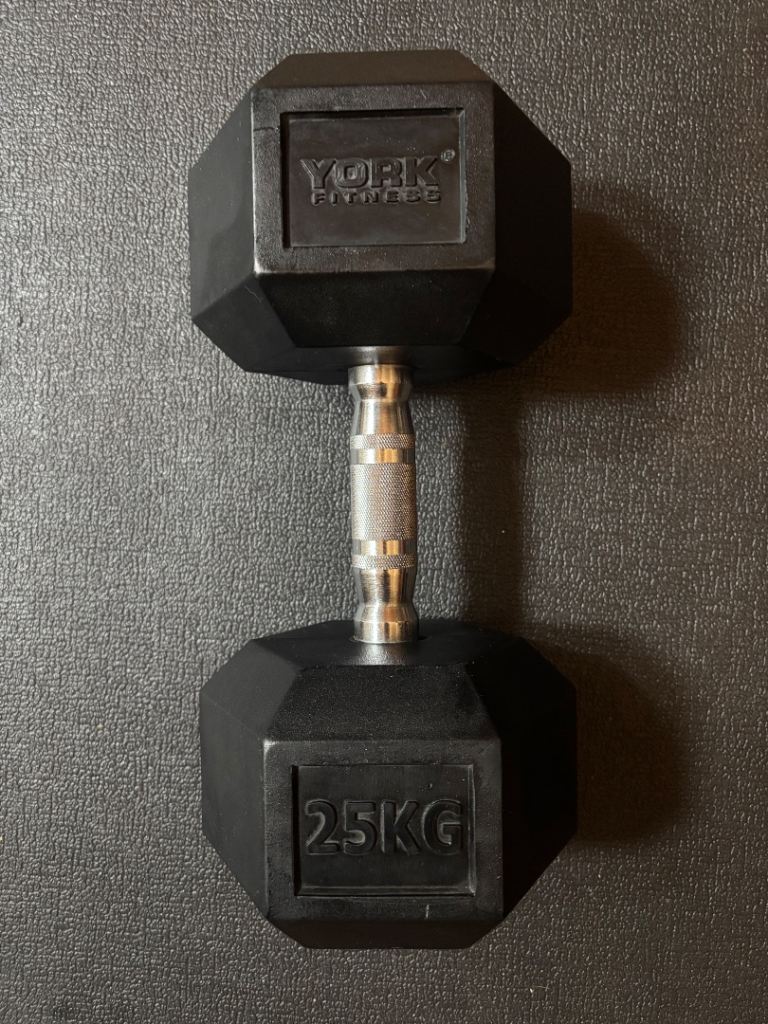25kg York Hex Dumbbell