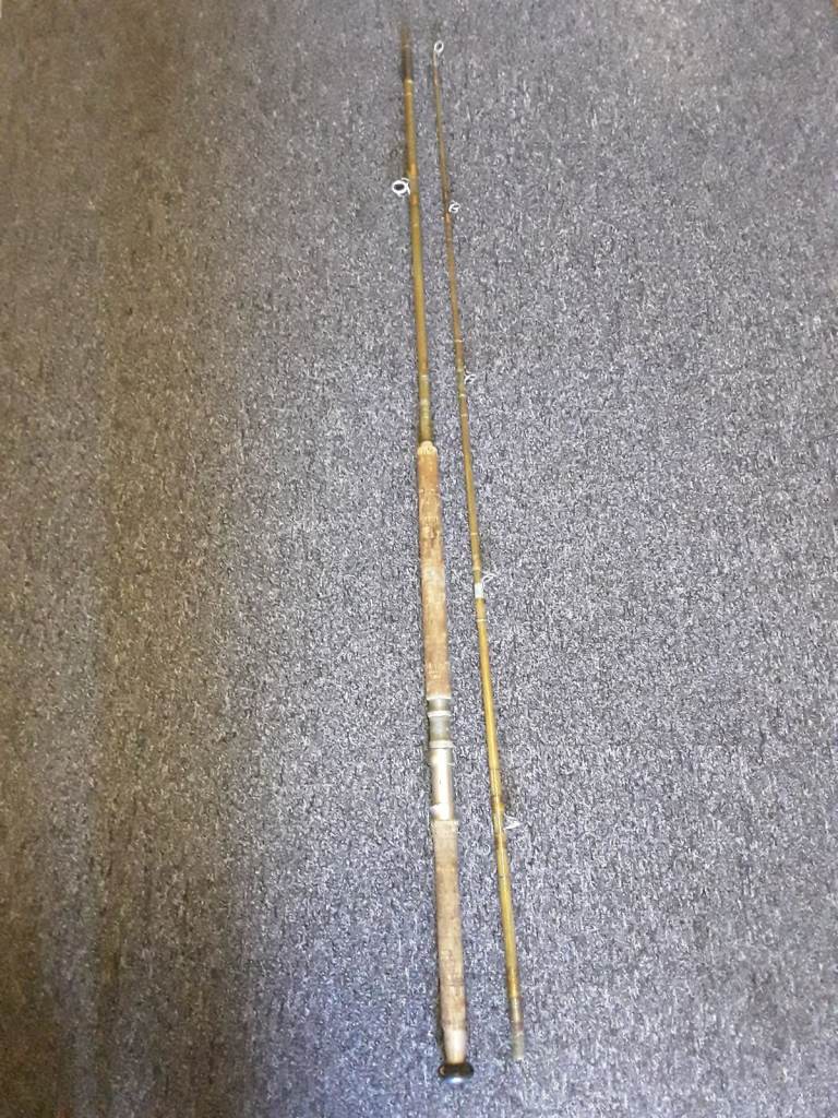 Antique sea fishing rod