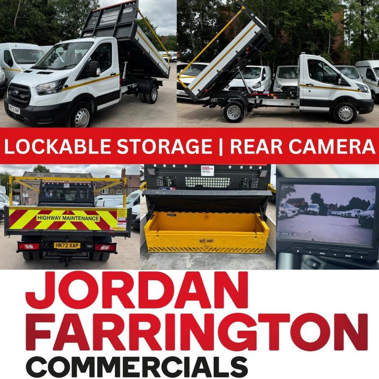 2022 72 reg FORD TRANSIT ALLOY BODY RWD DRW SINGLE CAB TIPPER WITH UTILITY SPEC