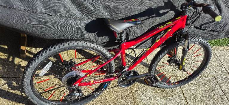 Carrera Blast Junior 24in. Wheel 7 Speed Mountain Bike for Boys - Red