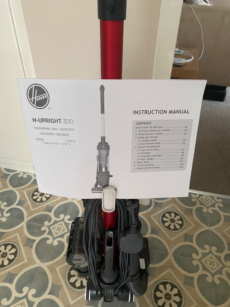 Hoover H-UPRIGHT 300 Vacuum Cleaner – As Good As New