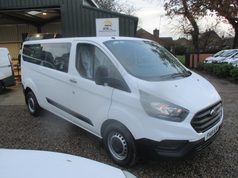 2019 Ford Transit Custom 2.0 EcoBlue 130ps Low Roof Kombi Leader Van 9 SEATS NO VAT NEW WET BELT ...