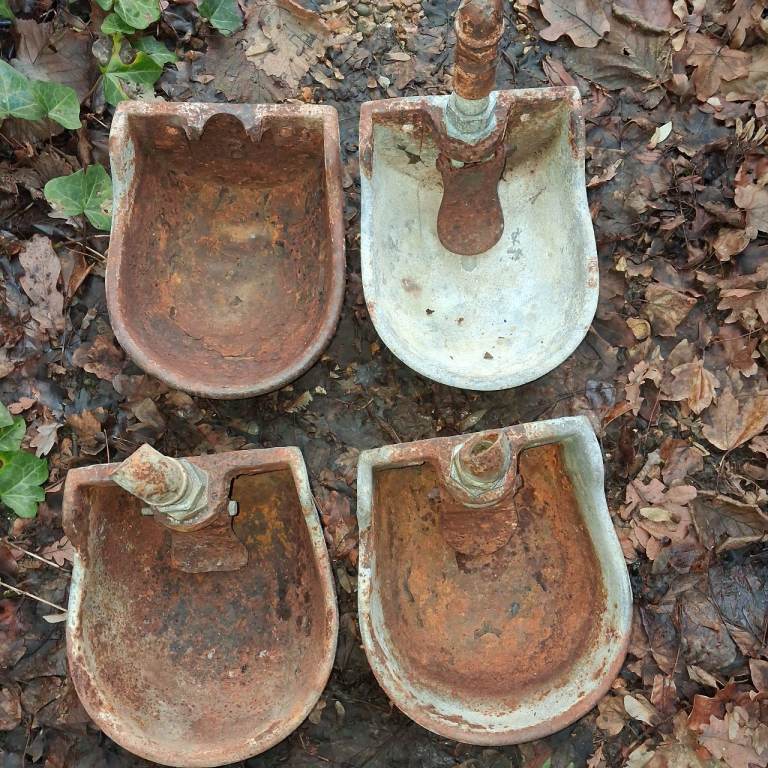 Vintage Cattle Water Bowl Trough reclaimed small garden planter by Ed Thomas Oswestry