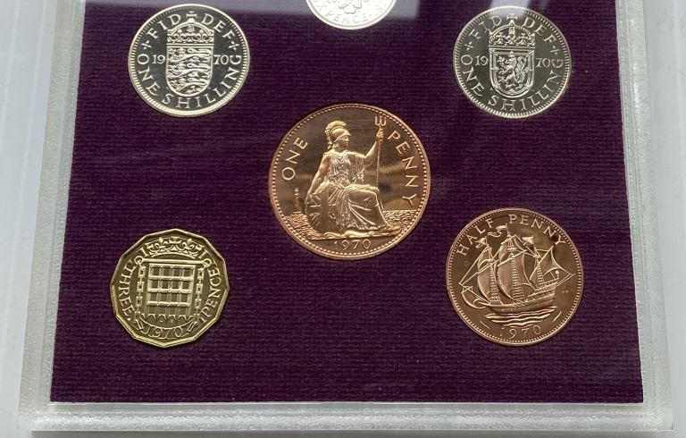 1970 Royal Mint Coinage of Great Britain Proof Set 