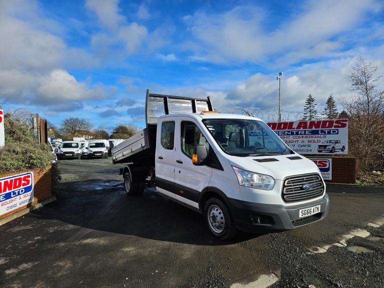 2016 ON 66 PLATE FORD TRANSIT 350 LWB CREW CAB TIPPER PICKUP**TIMING CHAIN**
