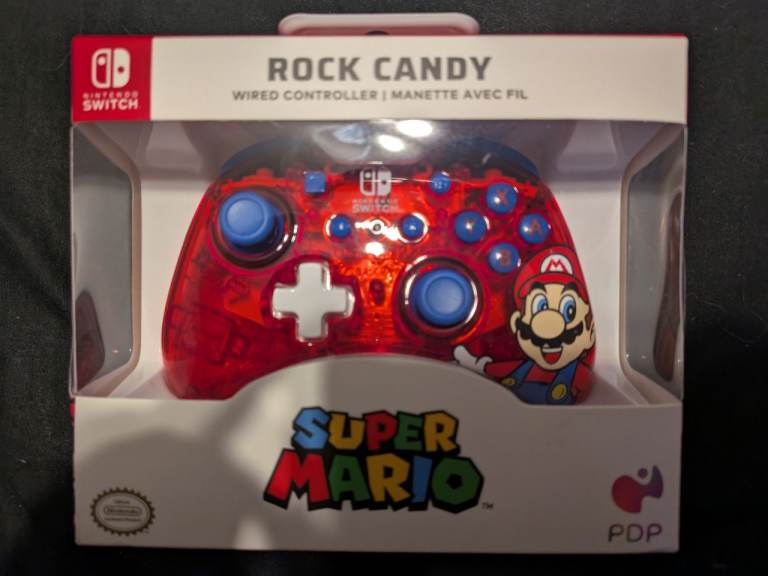 Rock Candy Mario Switch Wired Controller 