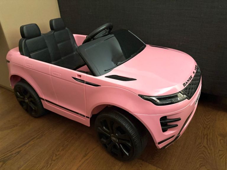 Pink Kids Range Rover Electric Ride-On Car