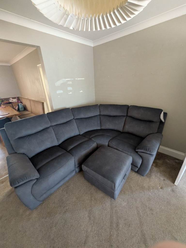 Furniture Village Sloane High Back Corner Sofa - As New!