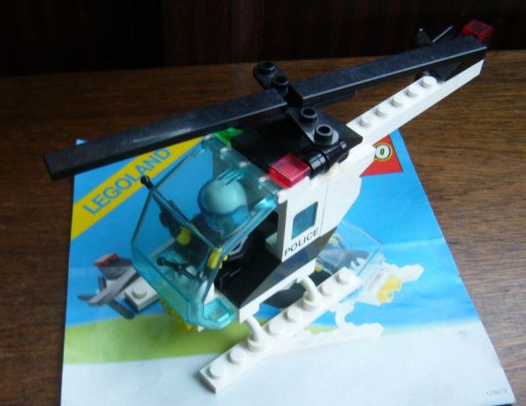 LEGO Vintage Town 6642 Police Helicopter 100% Complete