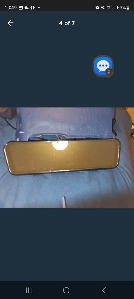 Multi media touch screen head unit with front and rear cameras