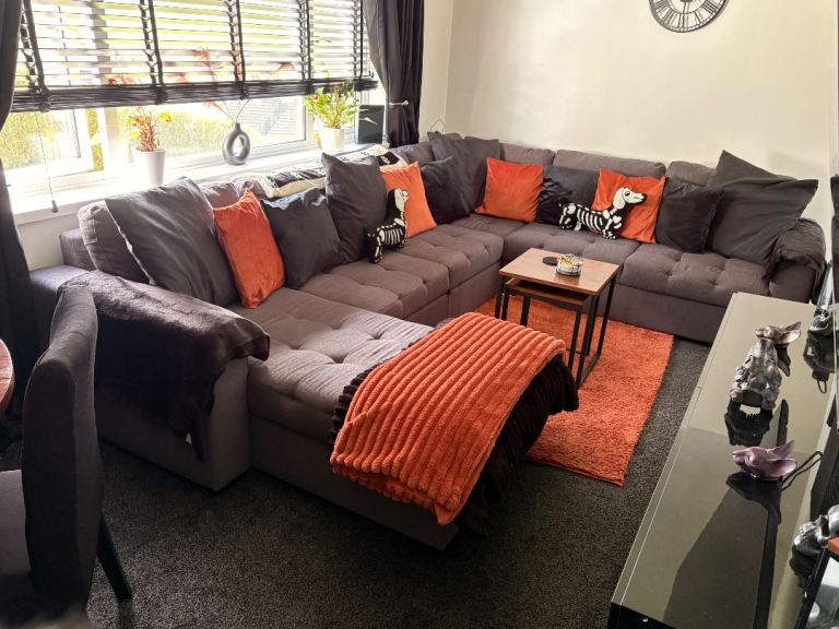 Gather Left Hand Facing Storage Chaise 2 Corner 3 Sofa Bed.