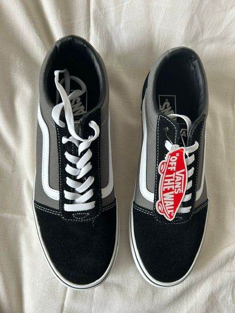 New Vans 'Off The Wall' Trainers - Black, Grey & White