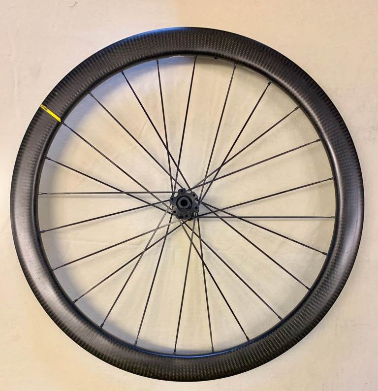 Mavic Carbon Cosmic wheel with hub and spokes plus separate rim only.