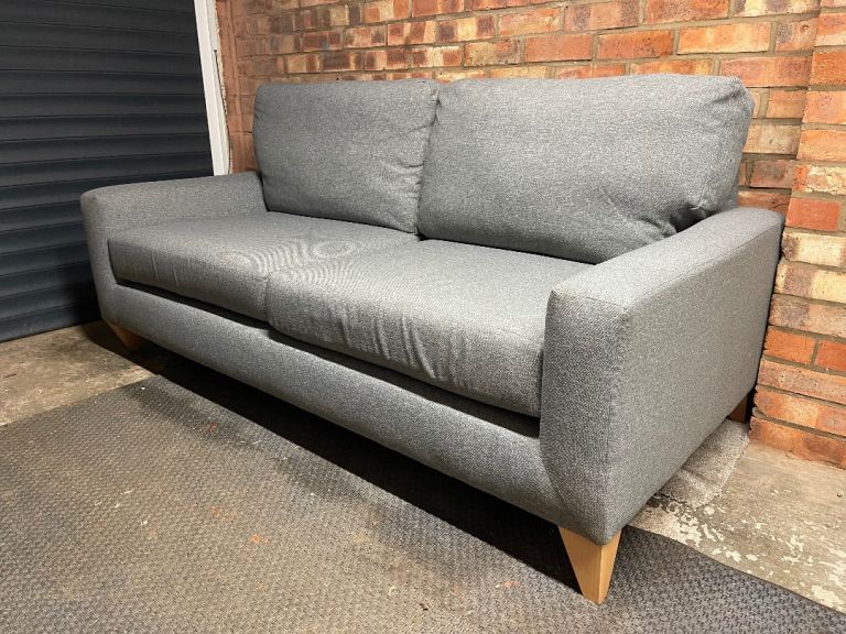 Next compact 3 seater grey sofa