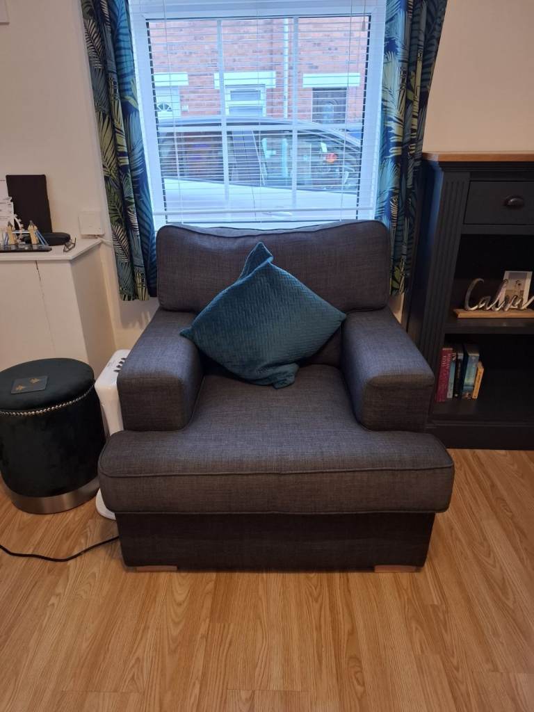 image for Large 2 seater sofa and chair