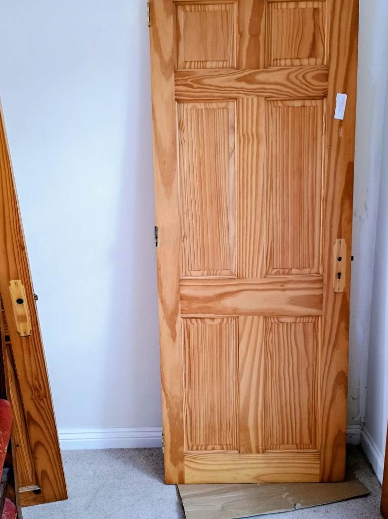 Solid Pine doors (x2) good condition
