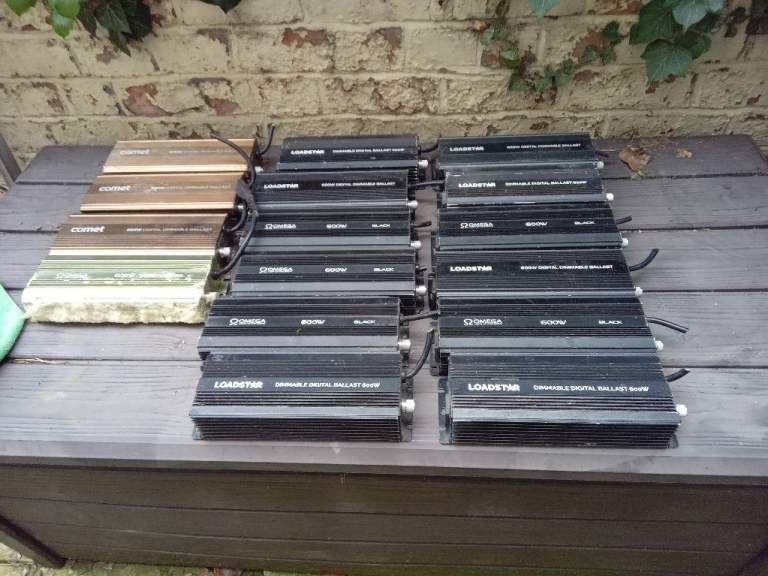 FREE  Omega / Loadstar Light Up & Grow 600w Hydroponics Dimmable Ballasts.