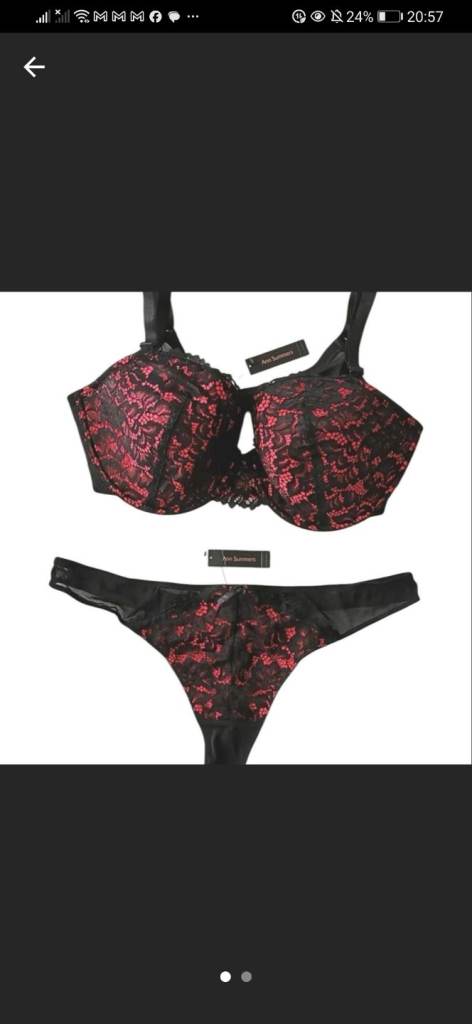 Ann Summers bra set 38E/12 