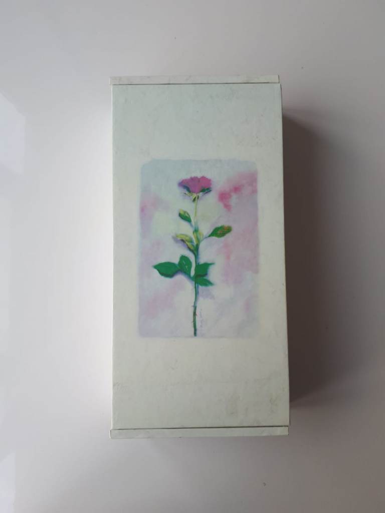 Flower Gift Box - Decorative, rigid and hard Casing - Rose - Storage - Trinkets
