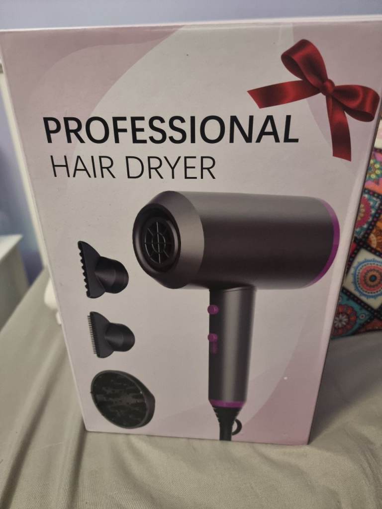 Professional hair dryer.
