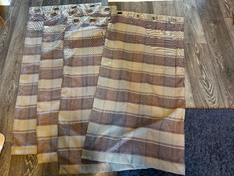 Curtains from a static caravan 
