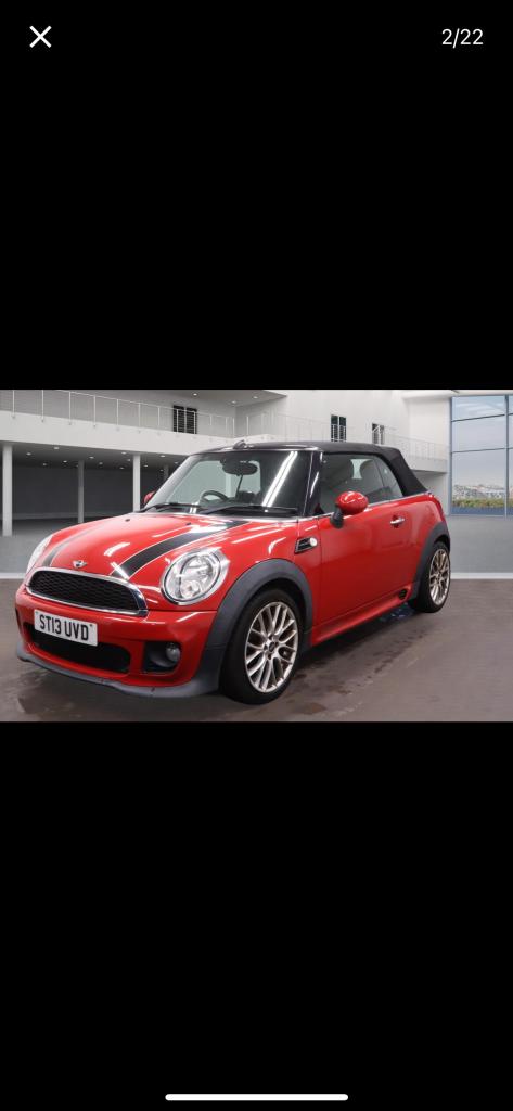 2013 MINI Convertible 1.6 Cooper 2dr CONVERTIBLE Petrol Manual