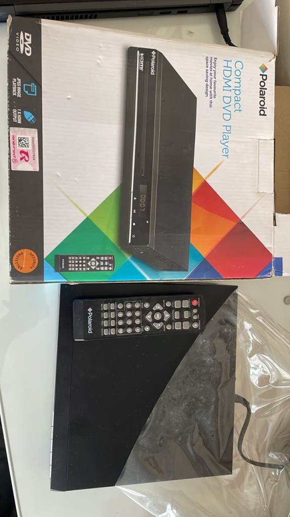 Polaroid Compact HDMI DVD Player - Brand New in Box