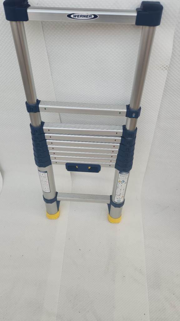 Werner Telescopic Ladder – Good Condition, Compact Design