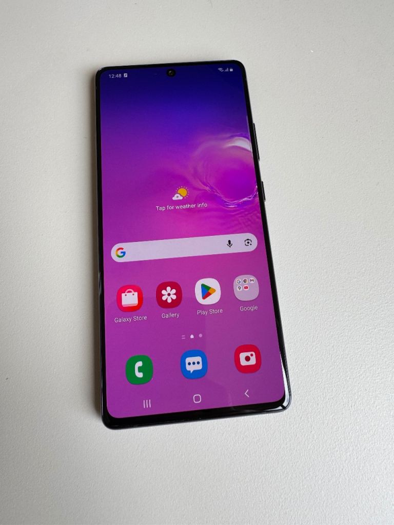 Samsung Galaxy S10 Lite Black Smartphone - Good Condition