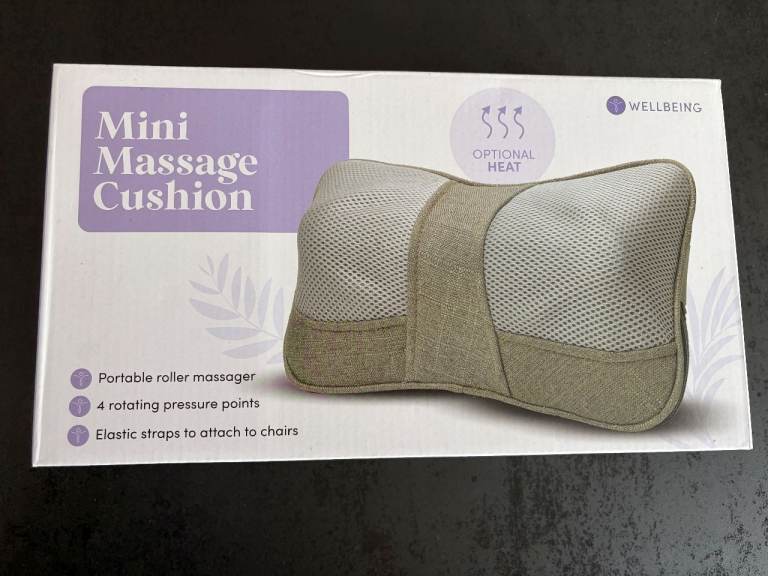 Wellbeing Mini Massage Cushion - brand new in box with manual  