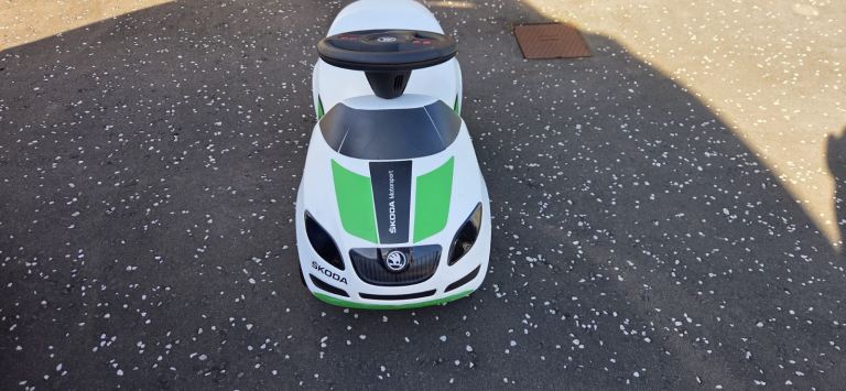 Push along Skoda car 