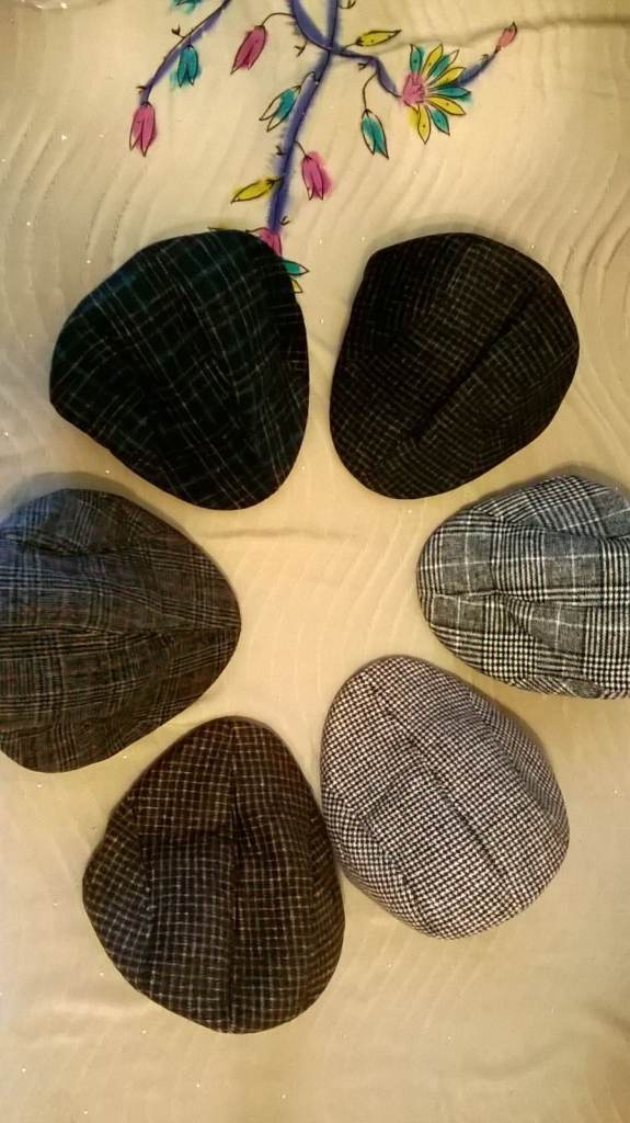 Bundle of 10 Flat Caps – Various Colours, Good Condition