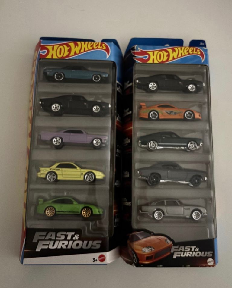 New Hot Wheels Fast & Furious Series 2023 & Series 2025 5 Pack Cars Collectable 