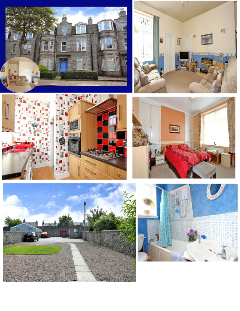 Well-presented one Double bedroom flat with private parking for rent on west end of Aberdeen in UG