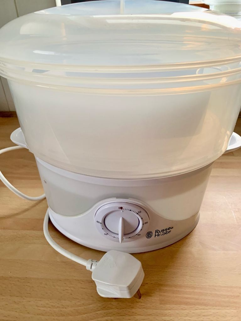 Russell Hobbs 3 Tier Electric Food Steamer, 9L, Dishwasher safe BPA free