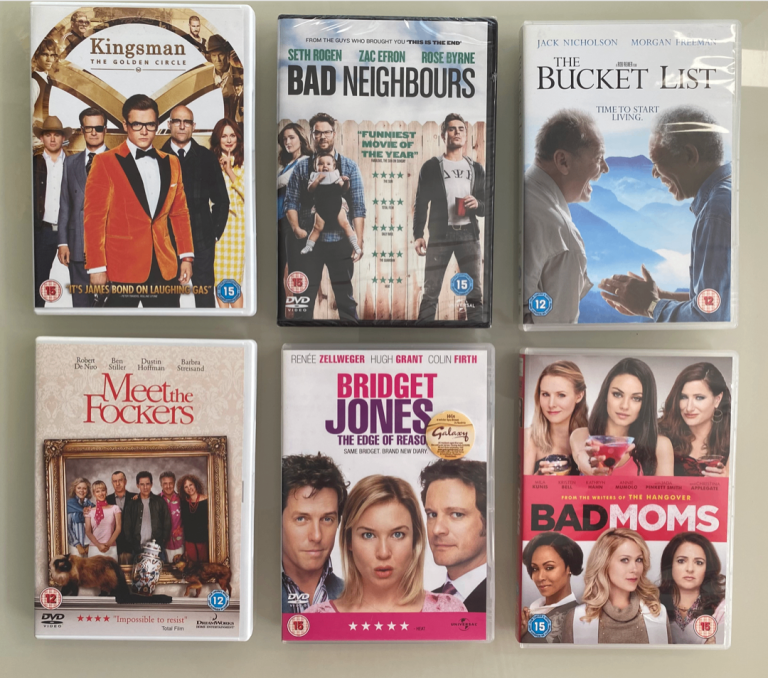 DVD Movie Bundle - Kingsman, Bad Neighbours (sealed), Bridget Jones, Meet the Fockers & more