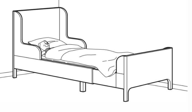 Ideal extendable bed for a growing child - Toddler to Teen