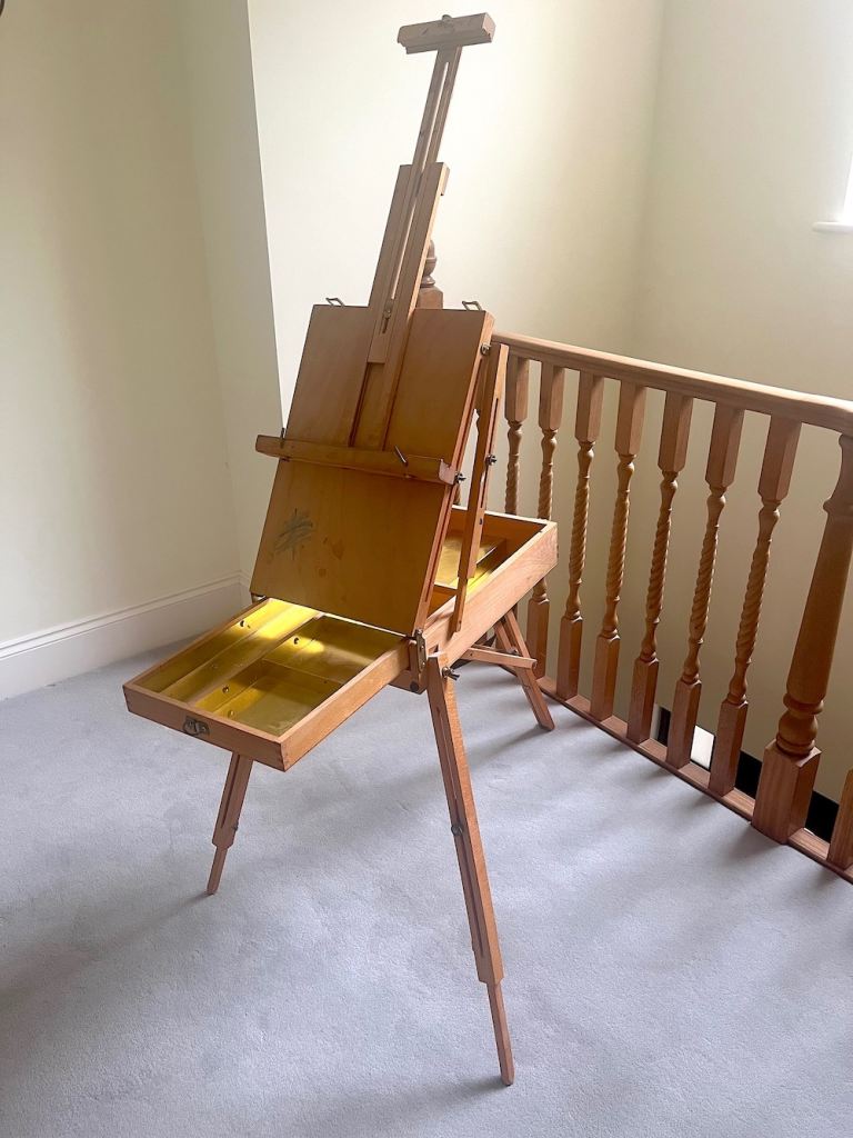 Portable Wooden Artist Easel with Storage