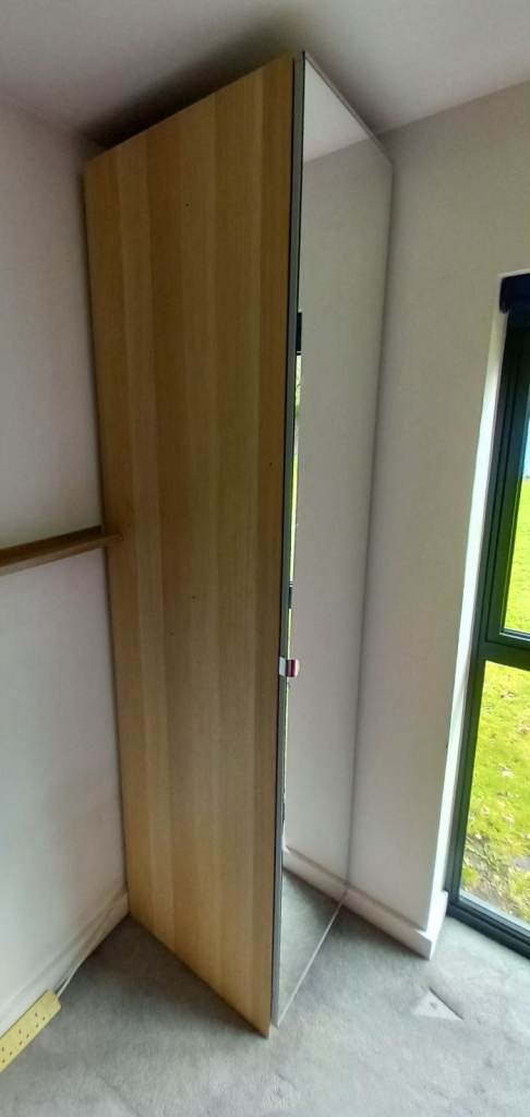 IKEA WARDROBE with Mirror Door, Drawers, and Shelves