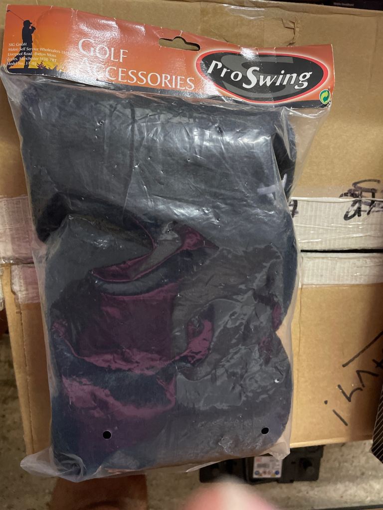 Pro Swing Golf Head covers x 3 Black - BNIB