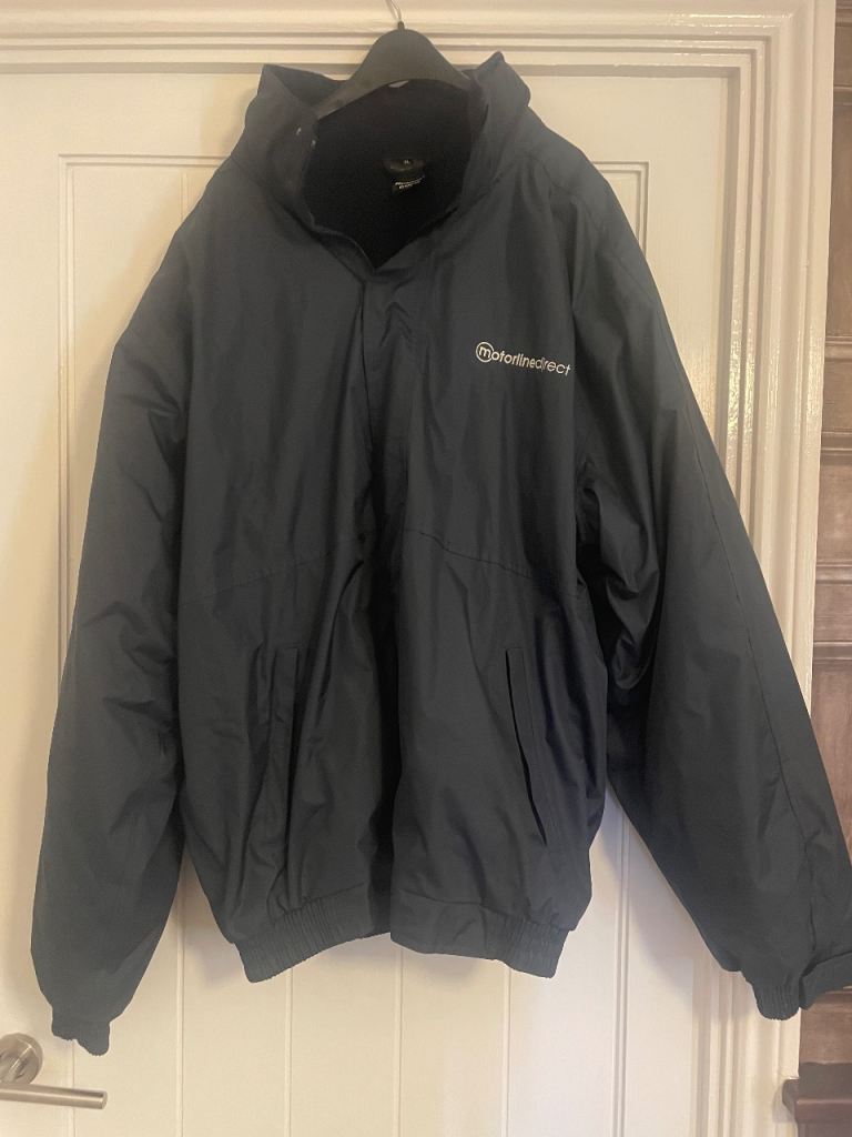 Motor line direct Men's Black Padded waterproof Jacket size XL